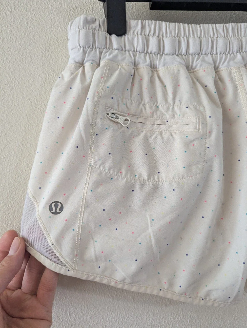 Rainbow Dot Lululemon Hotty Hot Shorts